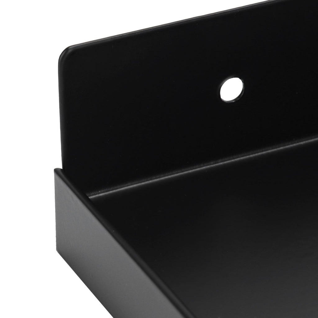 Bathroom Phone Holder Wall Mounted Thick Phone Storage Shelf Toilet Accessory 185x90mmBlack