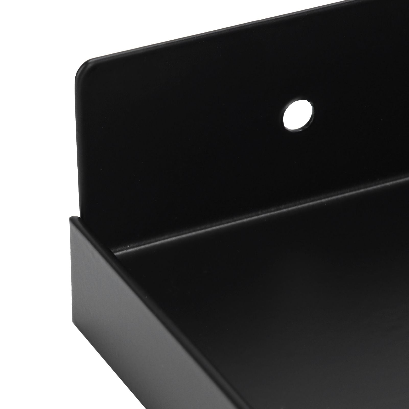 Bathroom Phone Holder Wall Mounted Thick Phone Storage Shelf Toilet Accessory 185x90mmBlack
