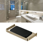 Bathroom Phone Holder Wall Mounted Thick Phone Storage Shelf Toilet Accessory 185x90mmGolden