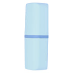 Portable Toothbrush Holder Toothbrush Storage Box Toothpaste Box for Indoor Outdoor Camping TravelBlue