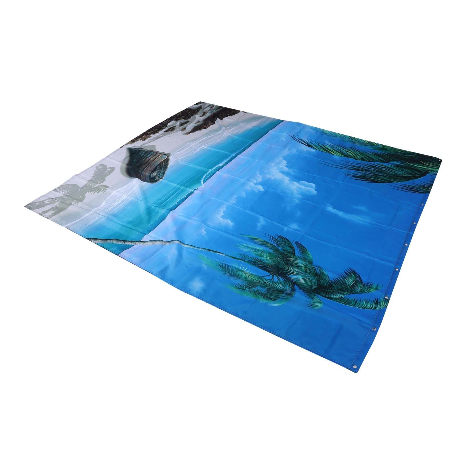 Shower Curtain Set with Hanging Rings No‑Punching Bath Curtain Bathroom Accessory150x180cm