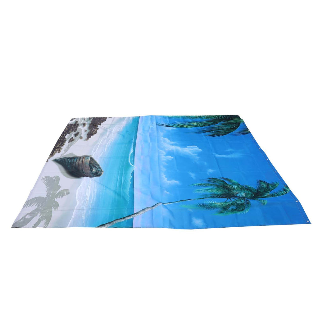 Shower Curtain Set with Hanging Rings No‑Punching Bath Curtain Bathroom Accessory150x180cm