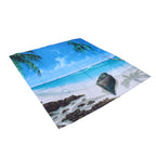 Shower Curtain Set with Hanging Rings No‑Punching Bath Curtain Bathroom Accessory150x180cm