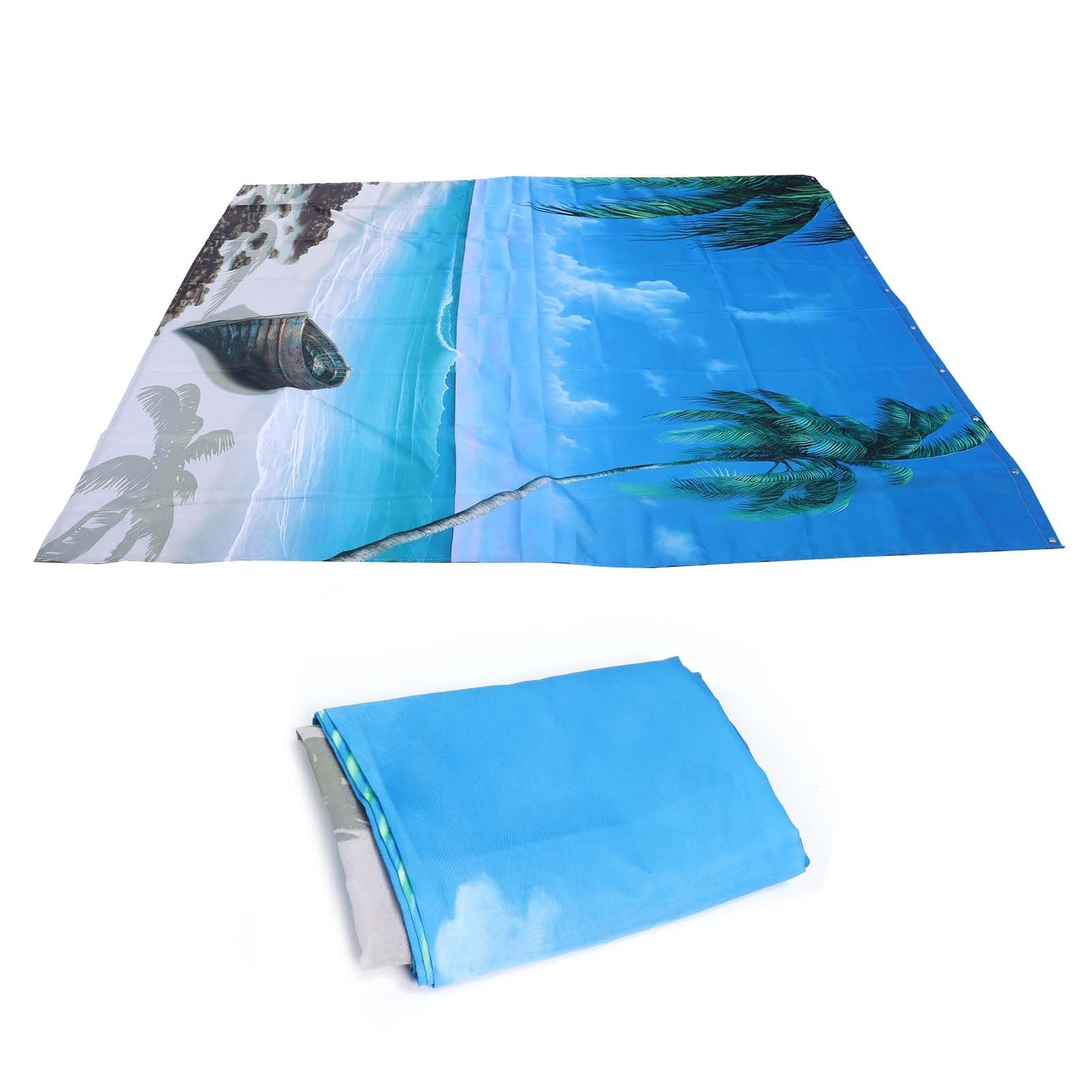 Shower Curtain Set with Hanging Rings No‑Punching Bath Curtain Bathroom Accessory150x180cm