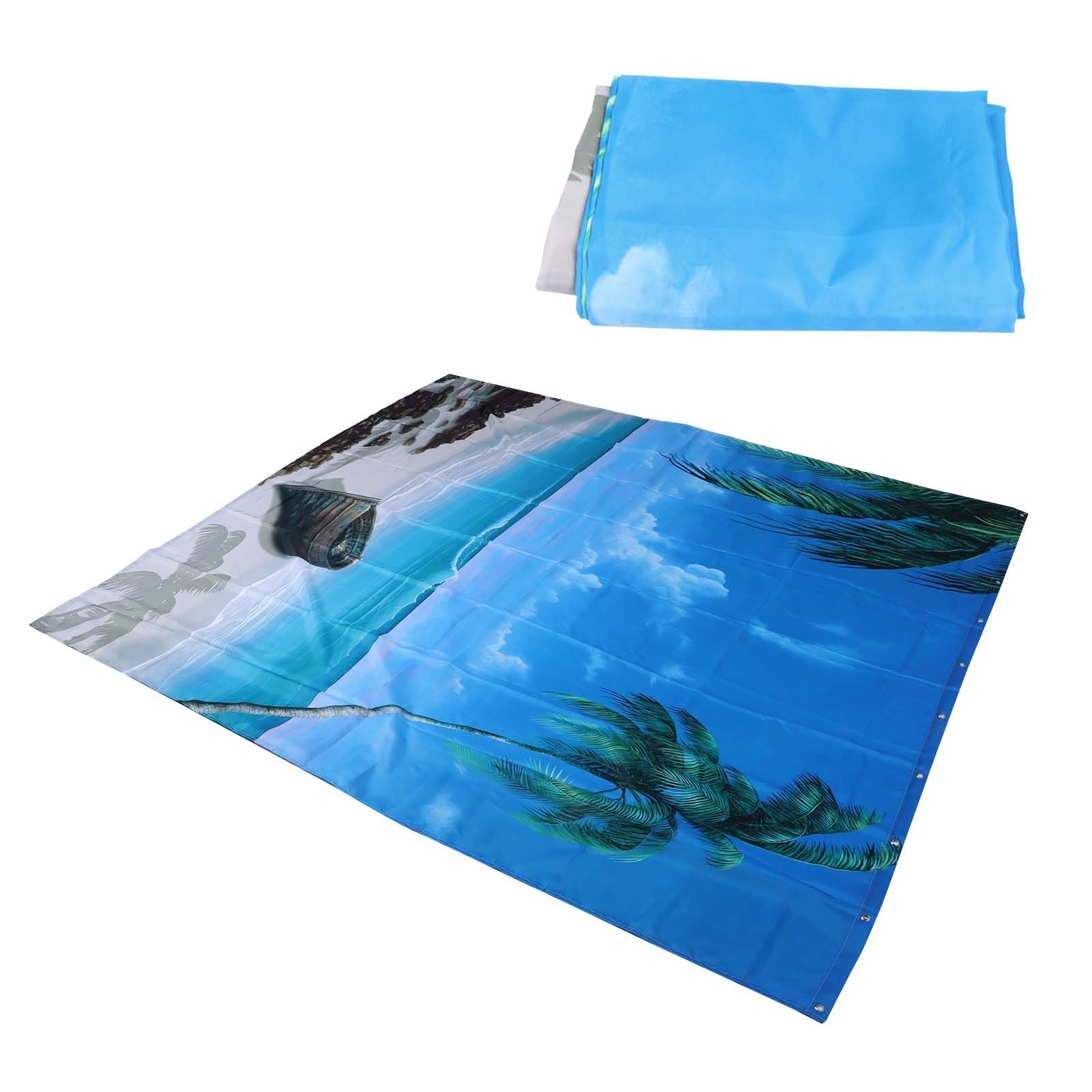 Shower Curtain Set with Hanging Rings No‑Punching Bath Curtain Bathroom Accessory150x180cm