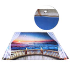 Waterproof Shower Bath Curtain Free Punch with Hooks for Home Bathroom Decoration180x180 cm