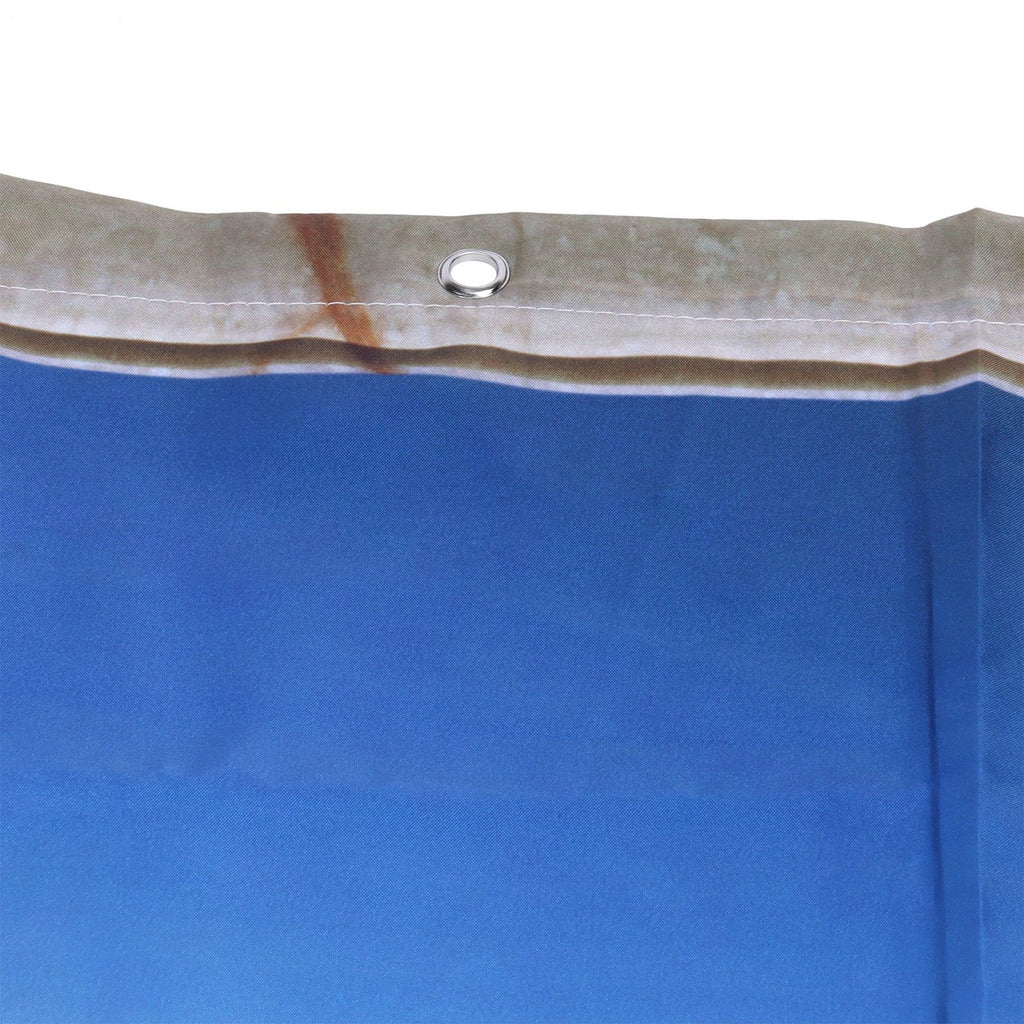 Waterproof Shower Bath Curtain Free Punch with Hooks for Home Bathroom Decoration180x180 cm
