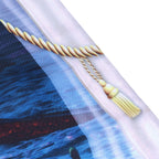 Waterproof Shower Bath Curtain Free Punch with Hooks for Home Bathroom Decoration180x180 cm