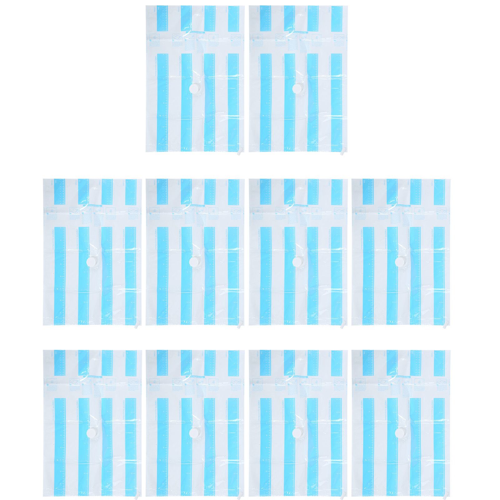 10Pcs/Set 12C Vacuum Storage Bag Space Saving Compressed Bag with 3.5cm Thread Air Inlet