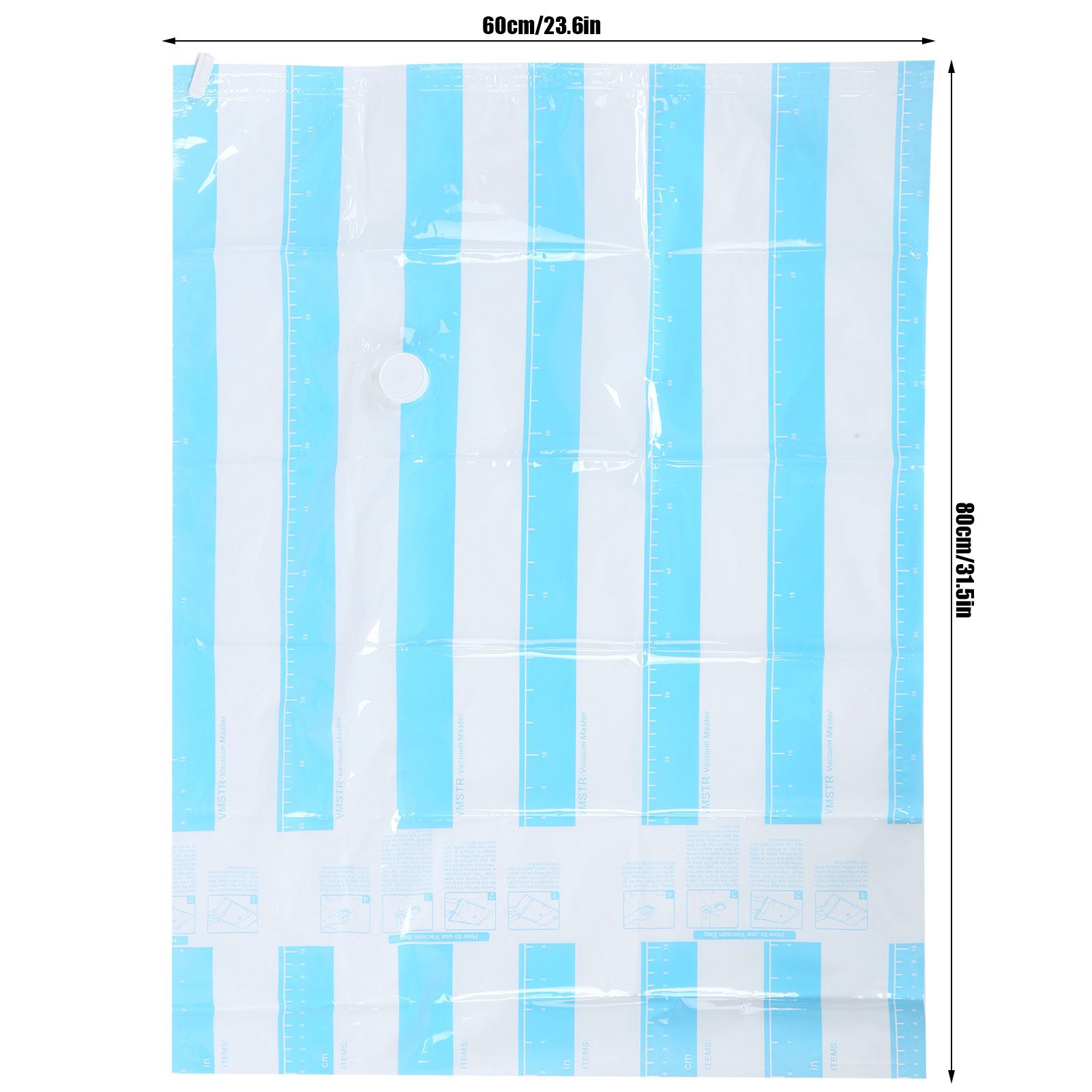 10Pcs/Set 12C Vacuum Storage Bag Space Saving Compressed Bag with 3.5cm Thread Air Inlet 80 x 60 cm