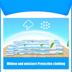10Pcs/Set 12C Vacuum Storage Bag Space Saving Compressed Bag with 3.5cm Thread Air Inlet 80 x 60 cm