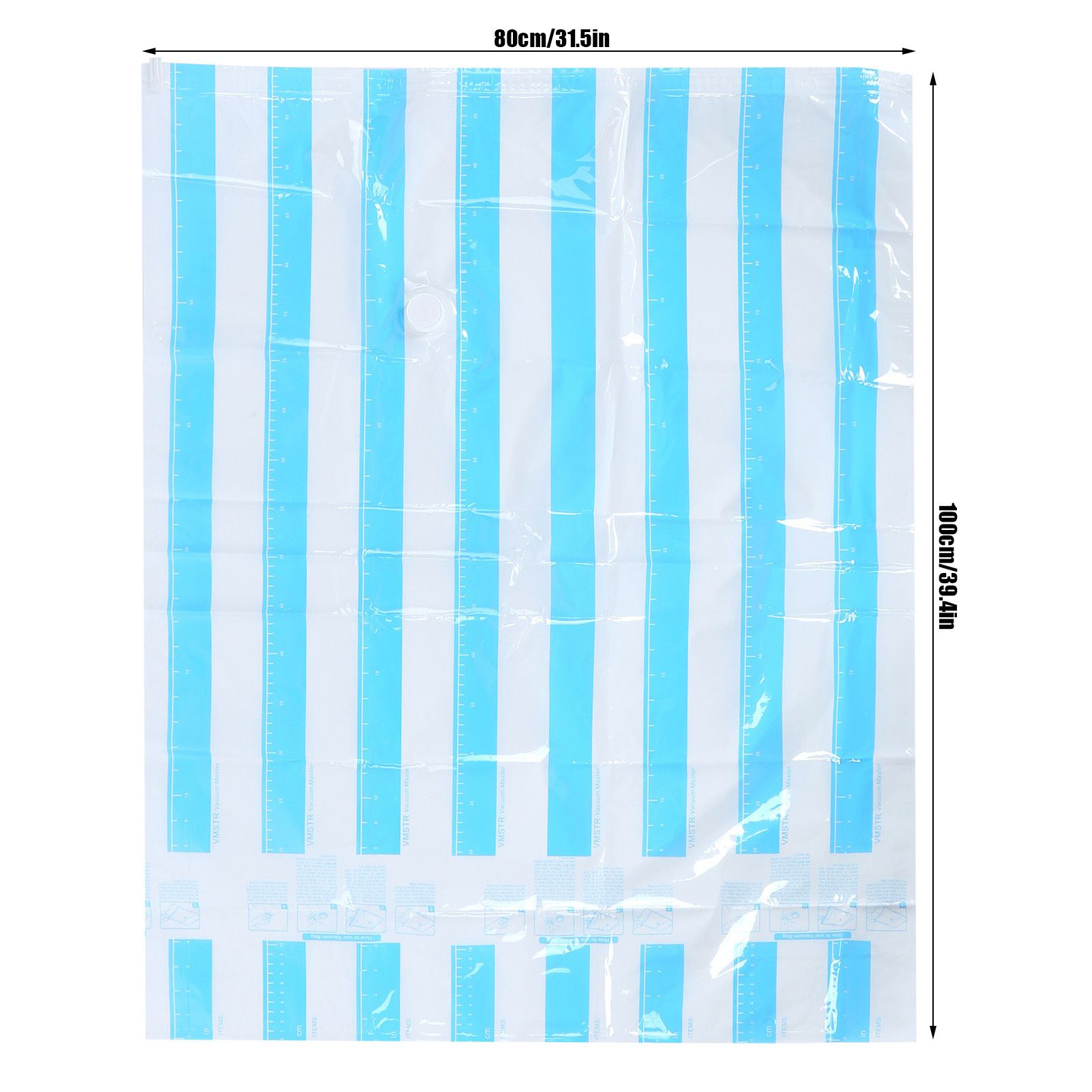 10Pcs/Set 12C Vacuum Storage Bag Space Saving Compressed Bag with 3.5cm Thread Air Inlet 100 x 80 cm