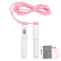 Skipping Rope Electronic Counting Jumping Rope Sports Exercise Fitness EquipmentWhite+Pink
