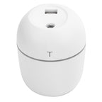 Mini Humidifier Portable DC5V USB Plug In Aroma Essential Oil Diffuser with LED Night Light(White )