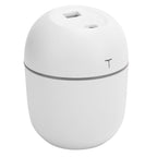 Mini Humidifier Portable DC5V USB Plug In Aroma Essential Oil Diffuser with LED Night Light(White )