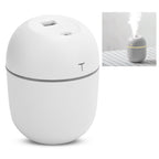 Mini Humidifier Portable DC5V USB Plug In Aroma Essential Oil Diffuser with LED Night Light(White )