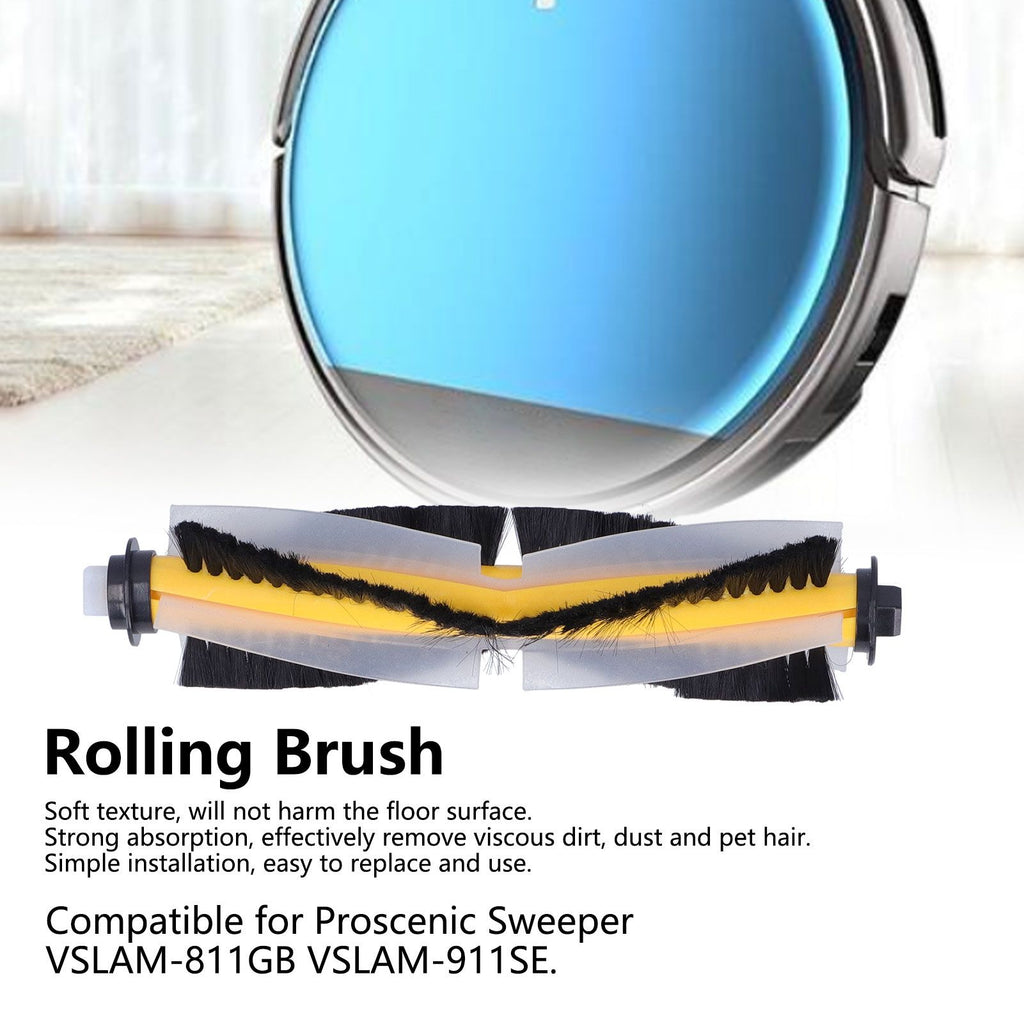 Practical Sweeper Rolling Main Brush Replacement Parts for Proscenic VSLAM-811GB VSLAM-911SE