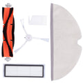 Main Brush Side Brush Filter Screen Cleaning Brush Mop Replacement Kit Fit for Xiaomi 1C Sweeper