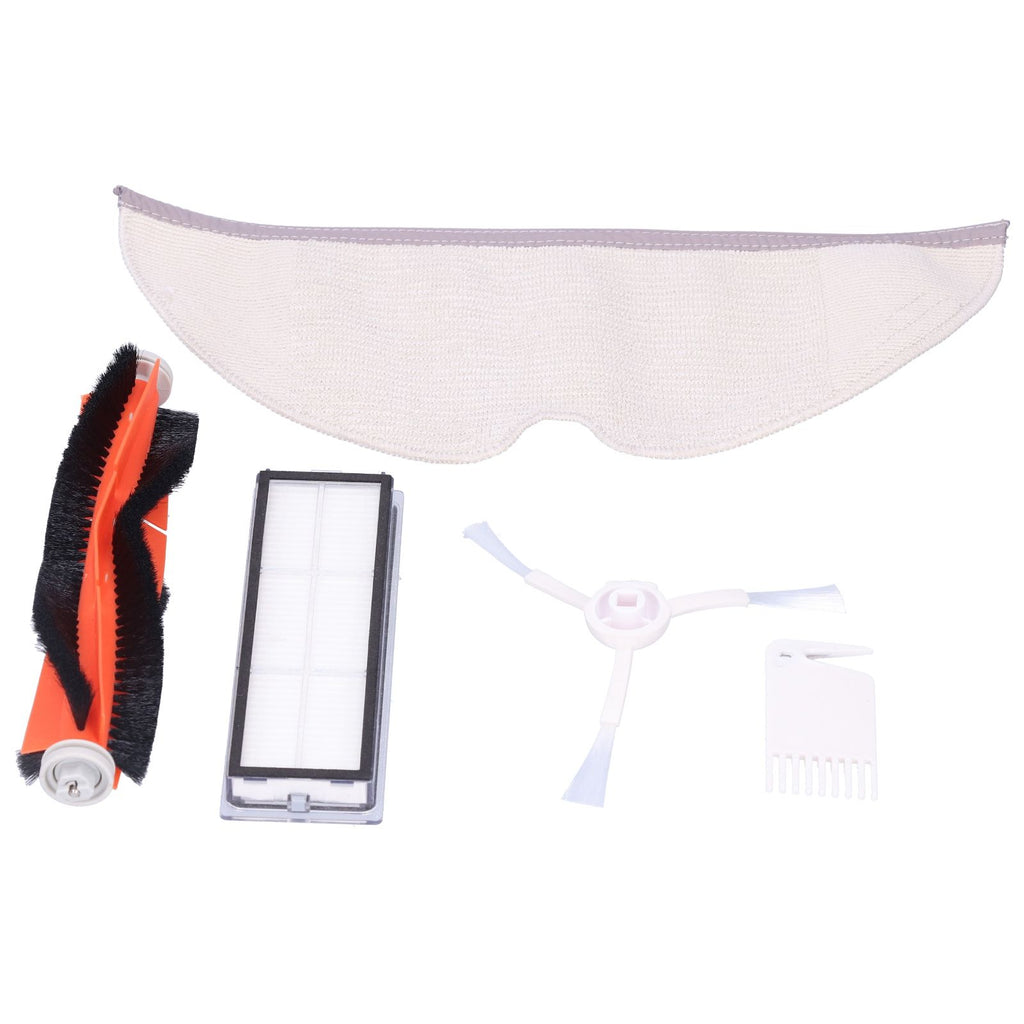 Main Brush Side Brush Filter Screen Cleaning Brush Mop Replacement Kit Fit for Xiaomi 1C Sweeper