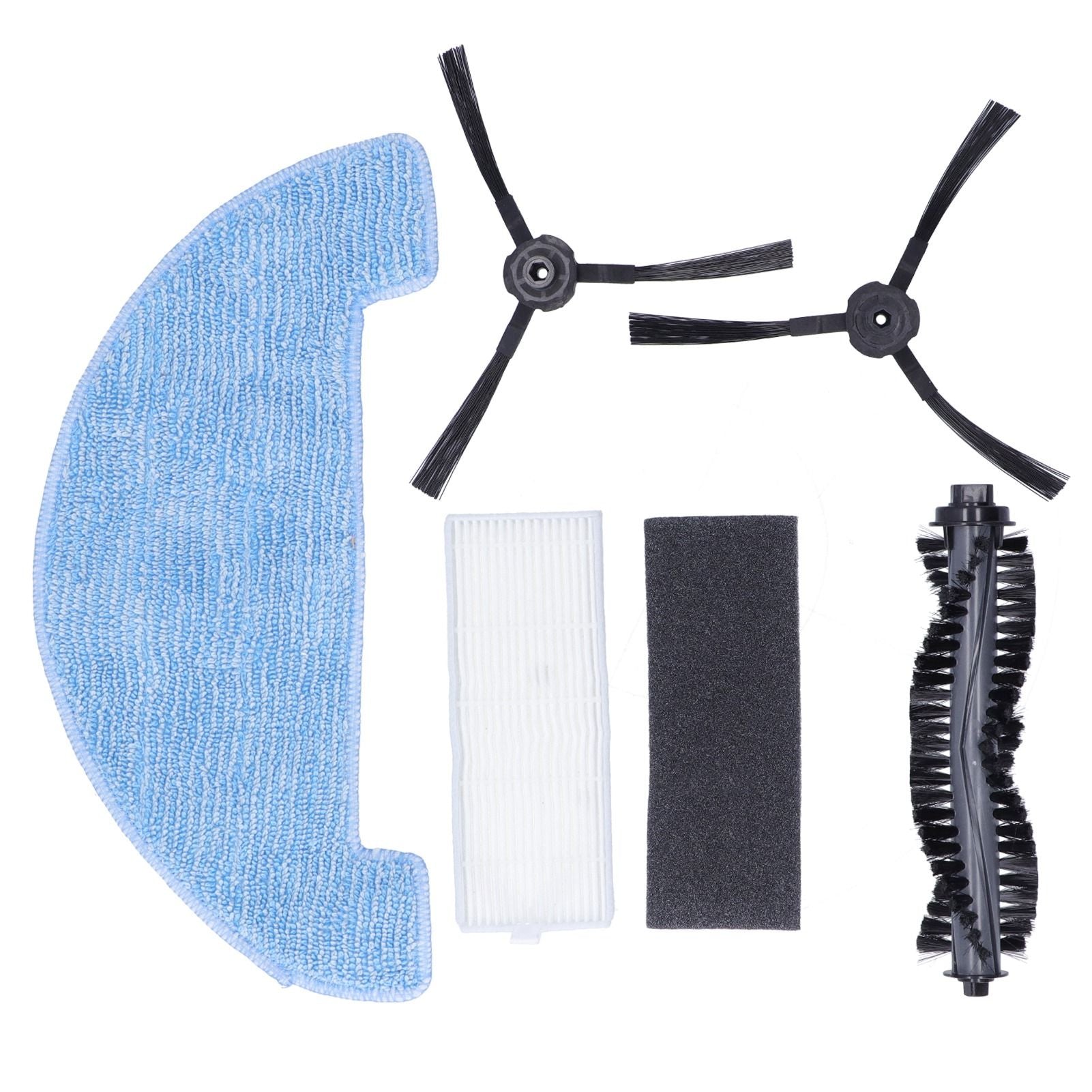 Sweeper Rolling Brush Filter Cleaning Cloth Side Brush Kit Replacement Parts for ilife A4S