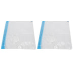 2Pcs Vacuum Storage Bag Space Saving Compressed Sealed Travel Bag with 3.5cm Thread Air InletM:32x26CM