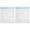 2Pcs Vacuum Storage Bag Space Saving Compressed Sealed Travel Bag with 3.5cm Thread Air InletL:36x32CM