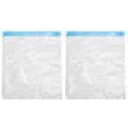 2Pcs Vacuum Storage Bag Space Saving Compressed Sealed Travel Bag with 3.5cm Thread Air InletL:36x32CM