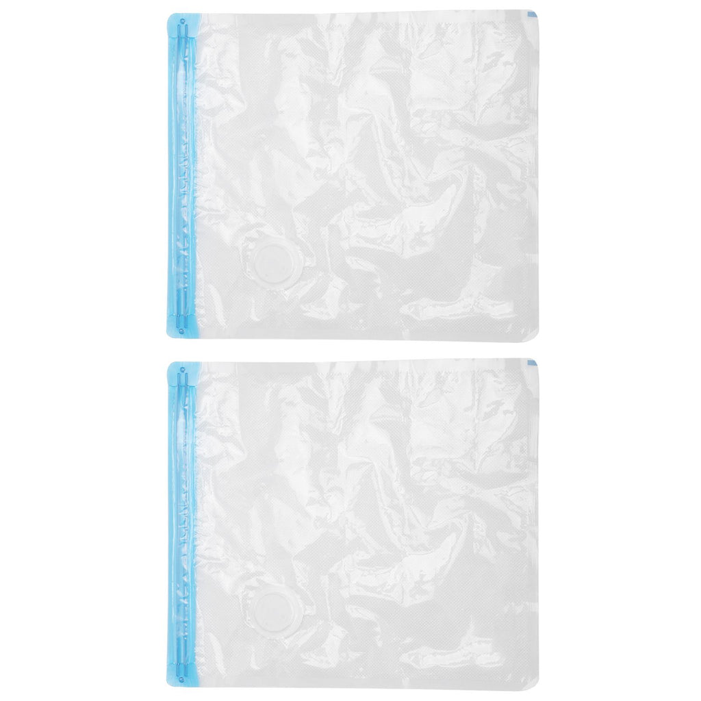 2Pcs Vacuum Storage Bag Space Saving Compressed Sealed Travel Bag with 3.5cm Thread Air InletL:36x32CM