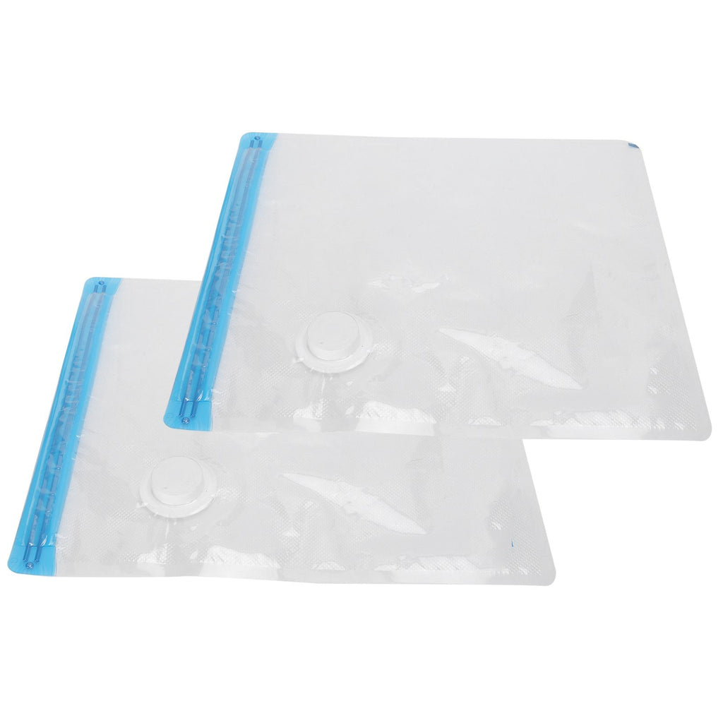 2Pcs Vacuum Storage Bag Space Saving Compressed Sealed Travel Bag with 3.5cm Thread Air InletL:36x32CM