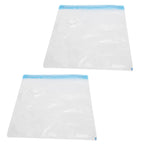 2Pcs Vacuum Storage Bag Space Saving Compressed Sealed Travel Bag with 3.5cm Thread Air InletL:36x32CM