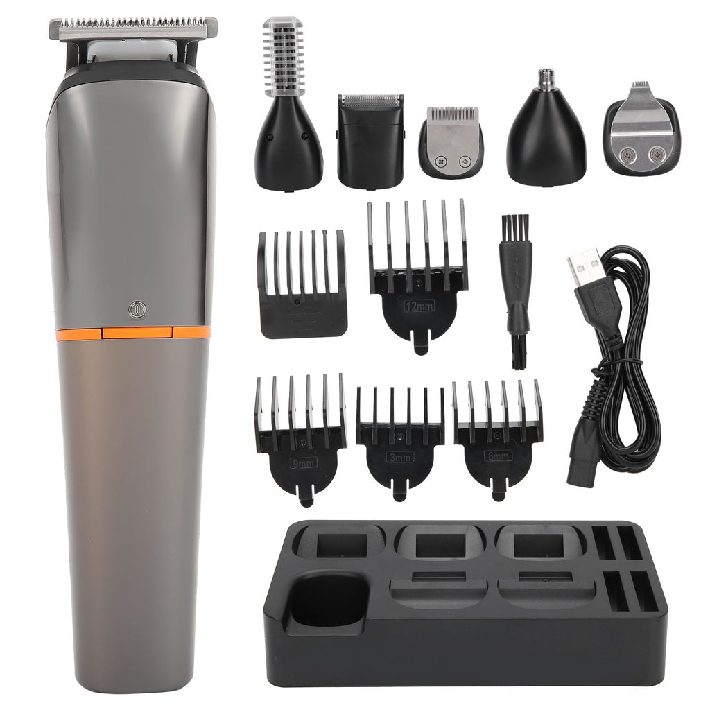 6in 1 Electric Hair Clipper Trimmer Portable Hair Cutting Machine Styling Tool USB Charging