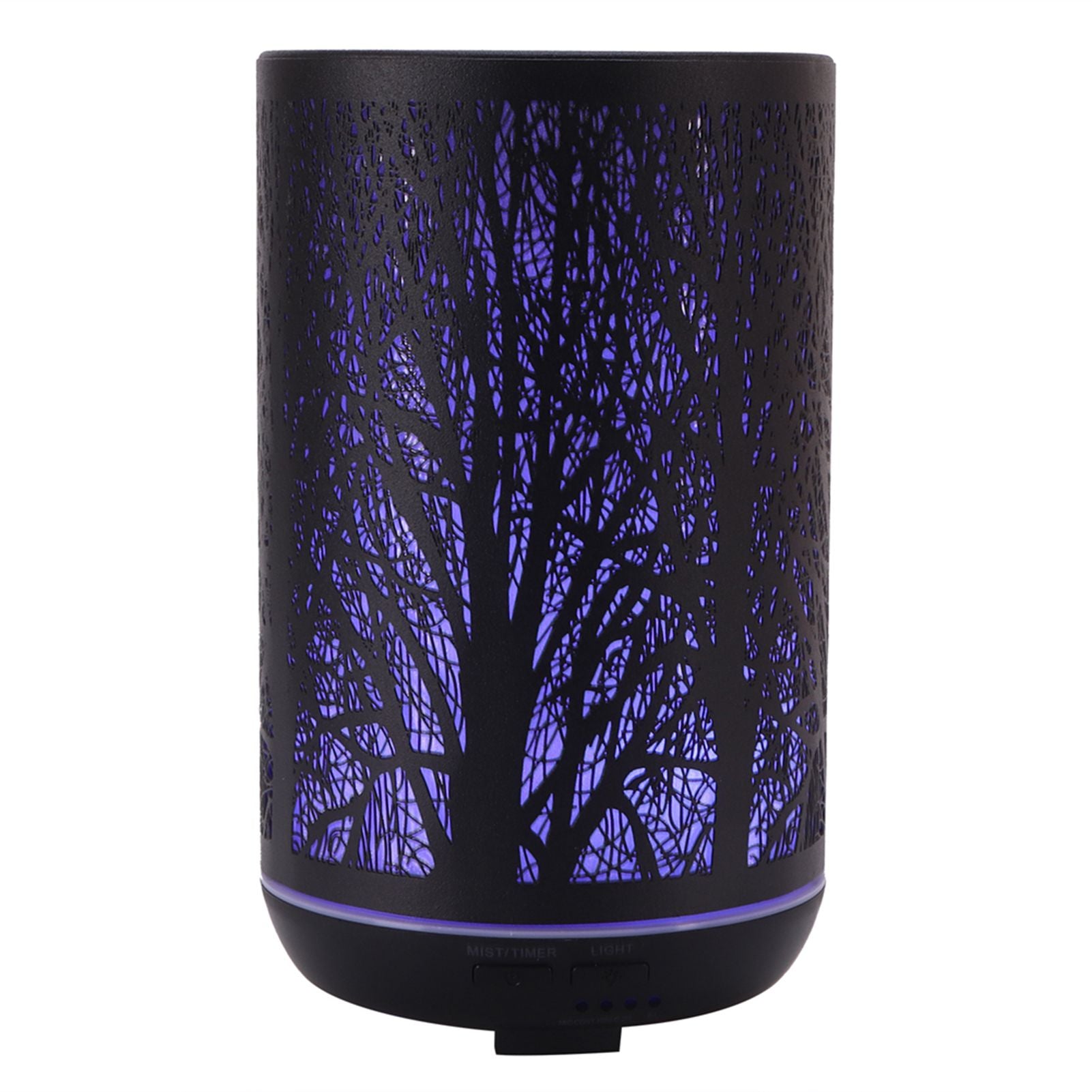 300ml Air Humidifier 2 in 1 Ambient Night Light Aroma Aromatherapy Diffuser Black 100‑240VAU Plug