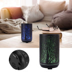300ml Air Humidifier 2 in 1 Ambient Night Light Aroma Aromatherapy Diffuser Black 100‑240VAU Plug