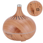 400ml Aroma Diffuser WIFI Control Wood Grain Aromatherapy Humidifier Colorful Night Light 100-240VAU Plug