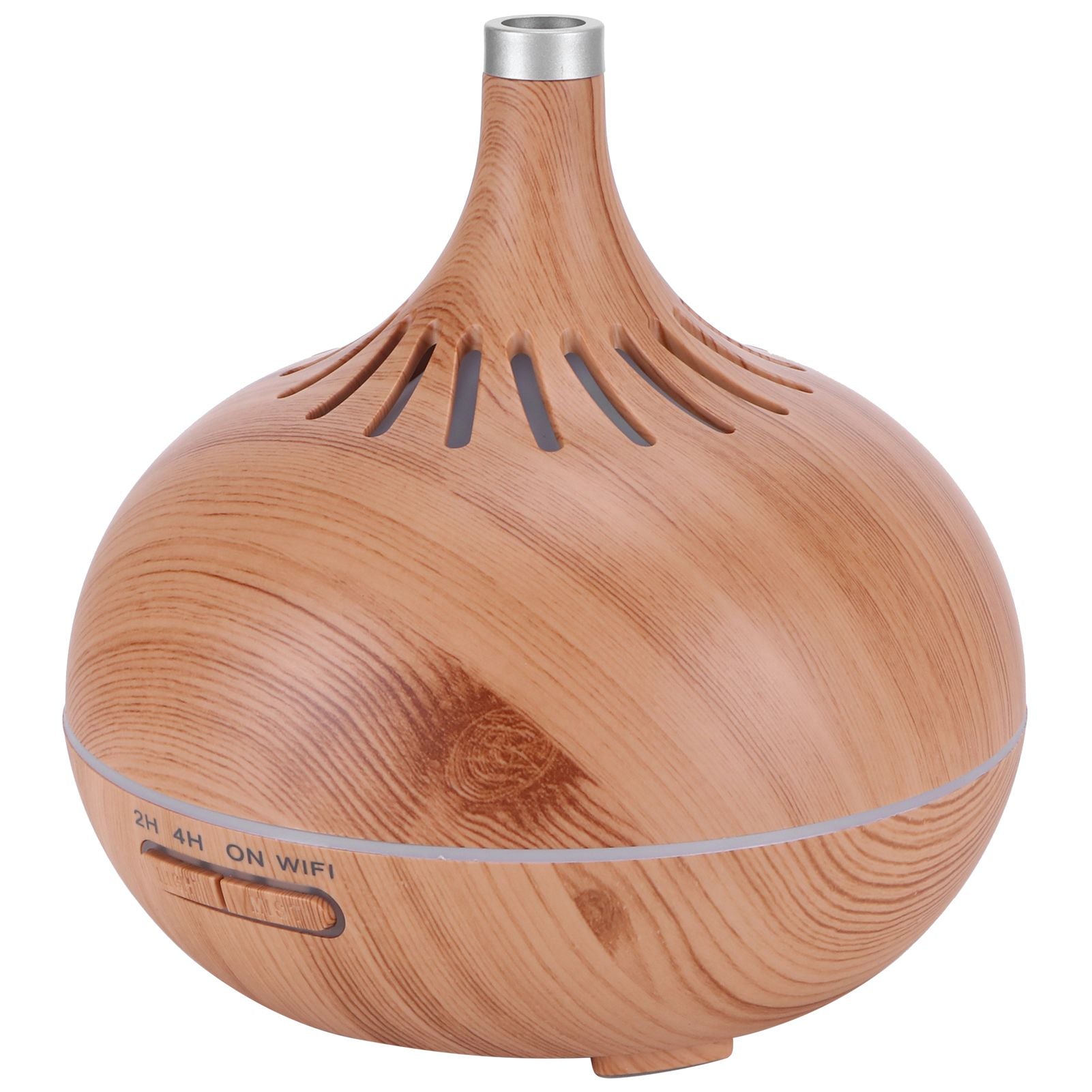 400ml Aroma Diffuser WIFI Control Wood Grain Aromatherapy Humidifier Colorful Night Light 100-240VAU Plug