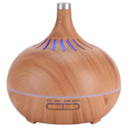 400ml Aroma Diffuser WIFI Control Wood Grain Aromatherapy Humidifier Colorful Night Light 100-240VAU Plug