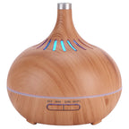 400ml Aroma Diffuser WIFI Control Wood Grain Aromatherapy Humidifier Colorful Night Light 100-240VAU Plug