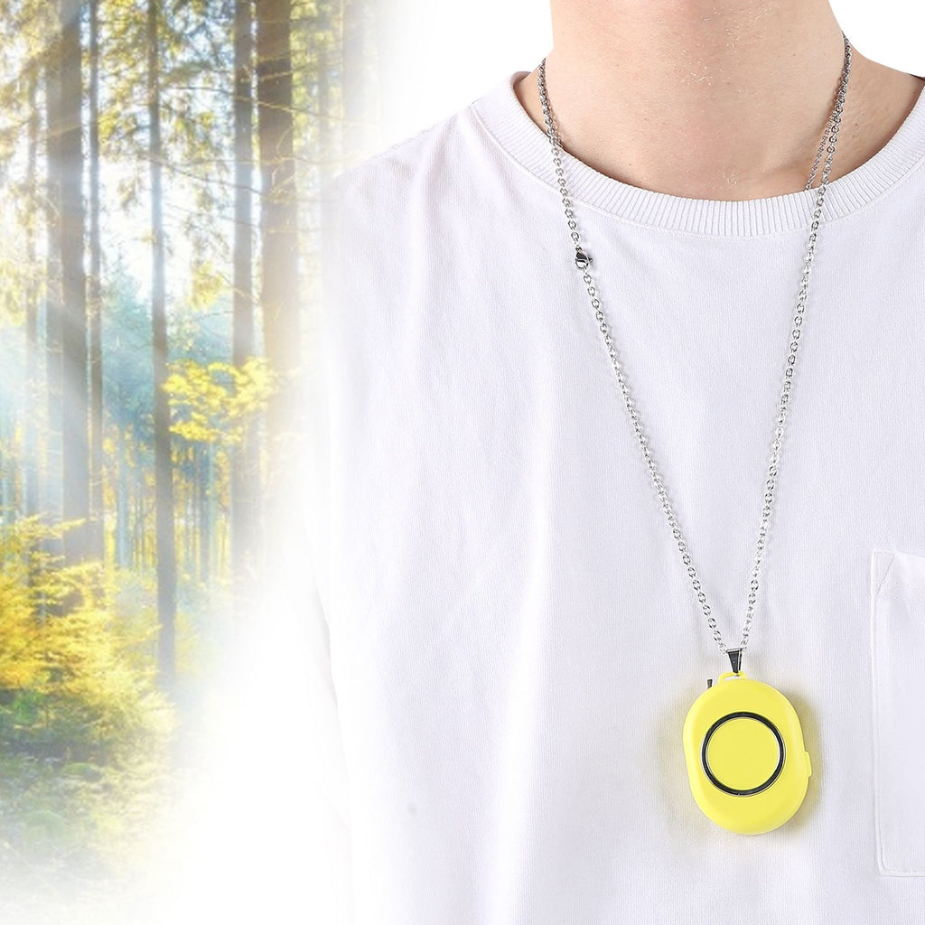 USB Rechargeable Portable Neck Hanging Air Purifier Wearable Negative Ion Air Cleaner Necklace
