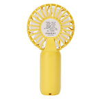 Mini Handheld Electric Fan with Adjustable Wind Speed Portable USB Fan for Home OfficeYellow