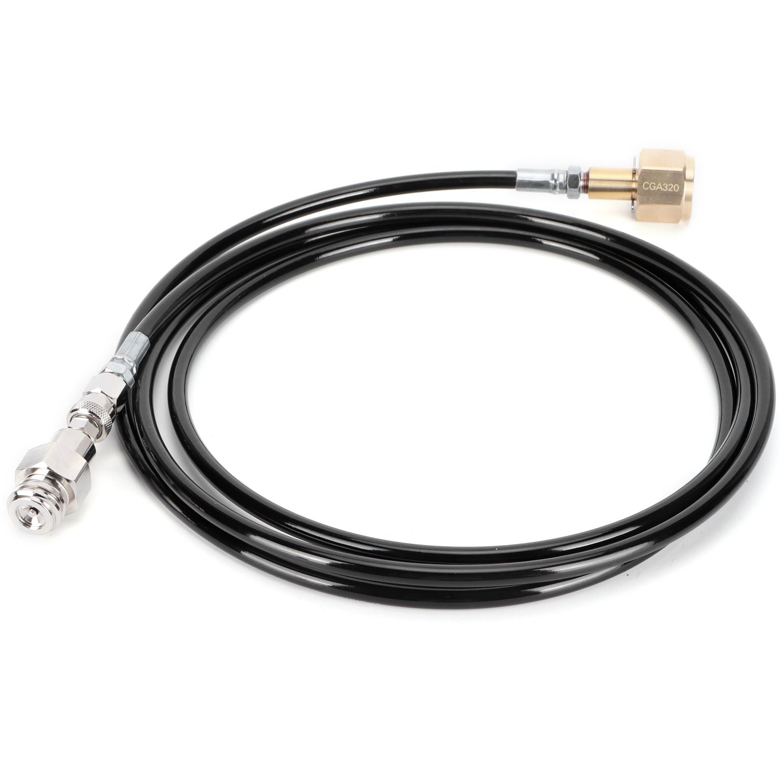 100in CGA320 CO2 Cylinder Refilling Soda Adapter Hose Kit Soda Accessories Black