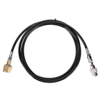 W21.8-14 Soda Hose Adapter Kit CO2 Cylinder Refilling Tube Accessories 100in Black