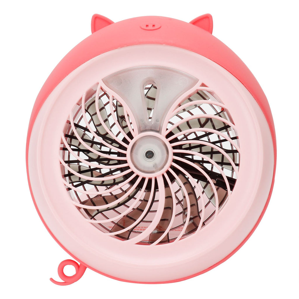 Cute Desktop Mini Fan Portable Humidifying Mist Spray Fan for Home Office SuppliesPink Pig