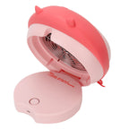 Cute Desktop Mini Fan Portable Humidifying Mist Spray Fan for Home Office SuppliesPink Pig