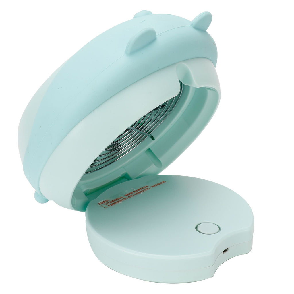 Cute Desktop Mini Fan Portable Humidifying Mist Spray Fan for Home Office SuppliesBlue Bear
