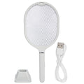 Electric Mosquito Swatter USB Charging 2 in 1 Mosquito Killer Lamp Racket for Home Use