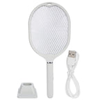 Electric Mosquito Swatter USB Charging 2 in 1 Mosquito Killer Lamp Racket for Home Use