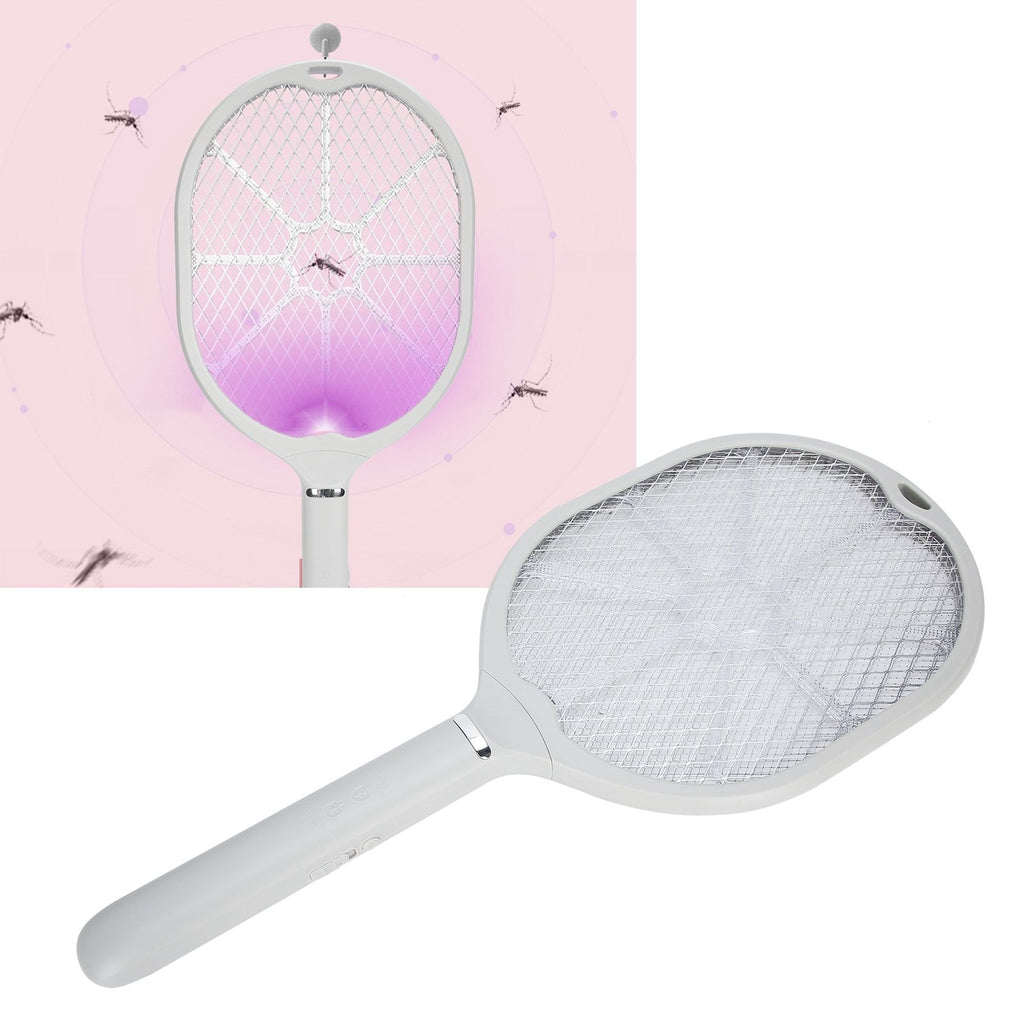 Electric Mosquito Swatter USB Charging 2 in 1 Mosquito Killer Lamp Racket for Home Use
