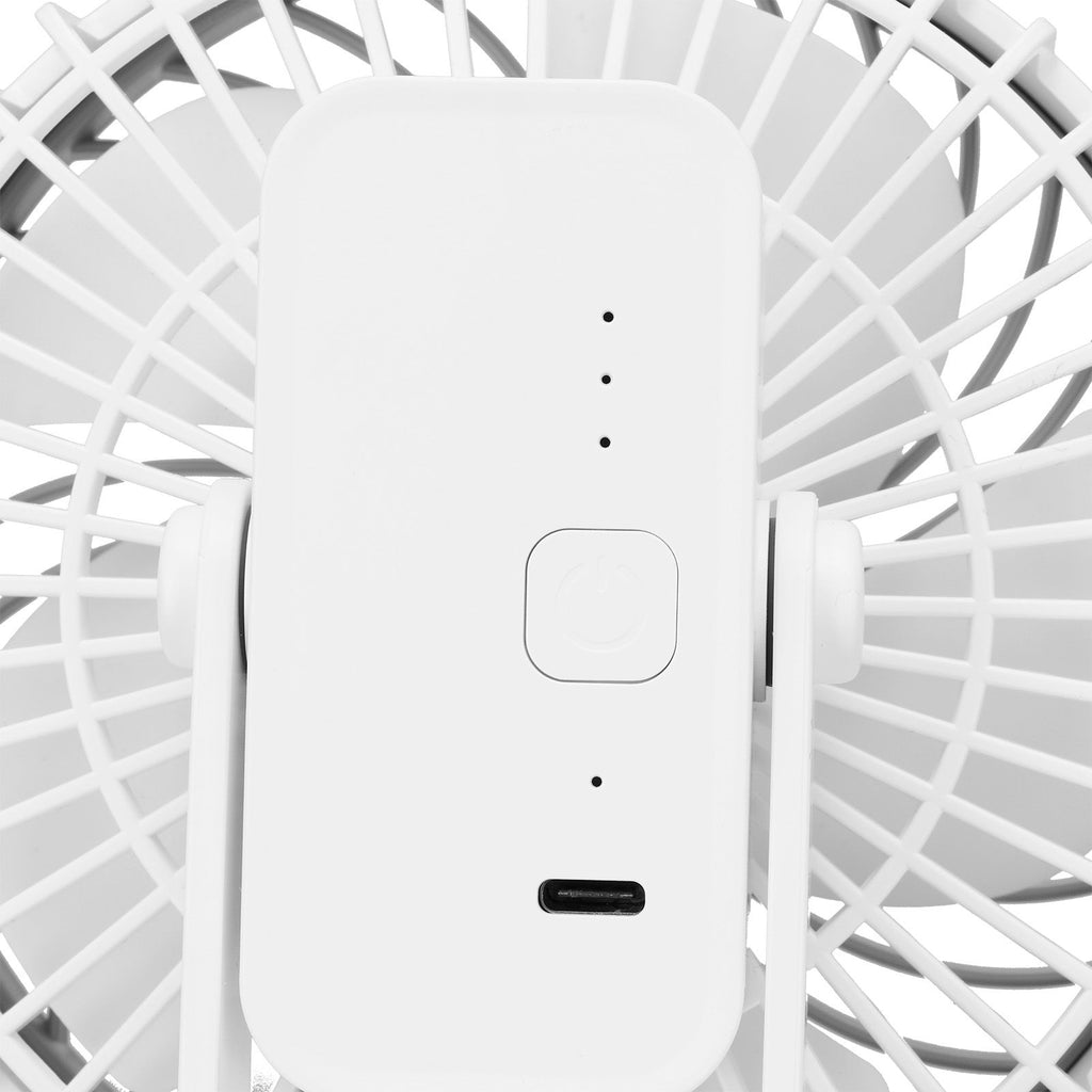 Portable Desk Fan 3 Speed Wind Mini Desktop Fan with Clip for Home Office and BedroomWhite