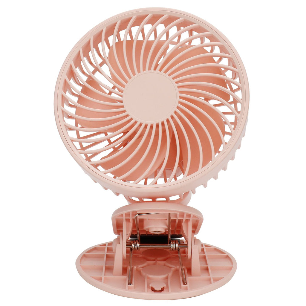 Portable Desk Fan 3 Speed Wind Mini Desktop Fan with Clip for Home Office and BedroomPink
