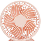 Portable Desk Fan 3 Speed Wind Mini Desktop Fan with Clip for Home Office and BedroomPink